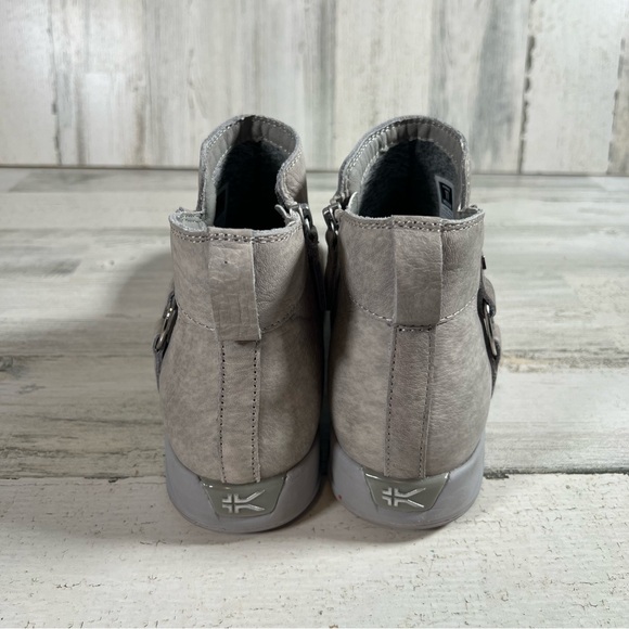 KURU Tempo Women’s Ankle Boot Gray Leather Water Resistant Zip Size 11 - Picture 4 of 7